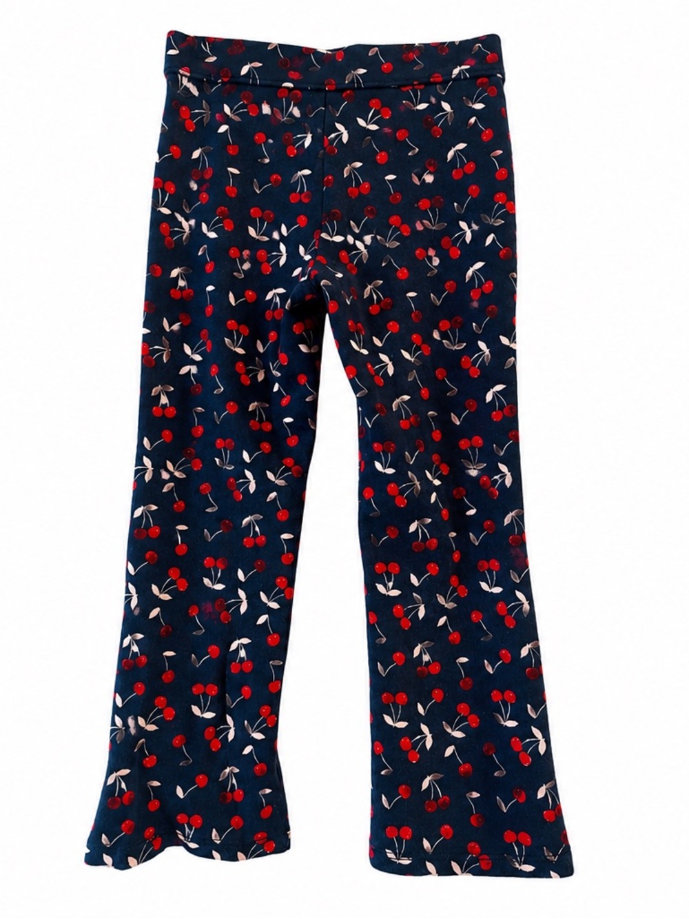 Janie and Jack Cherry Print Flare Pants — Size 5